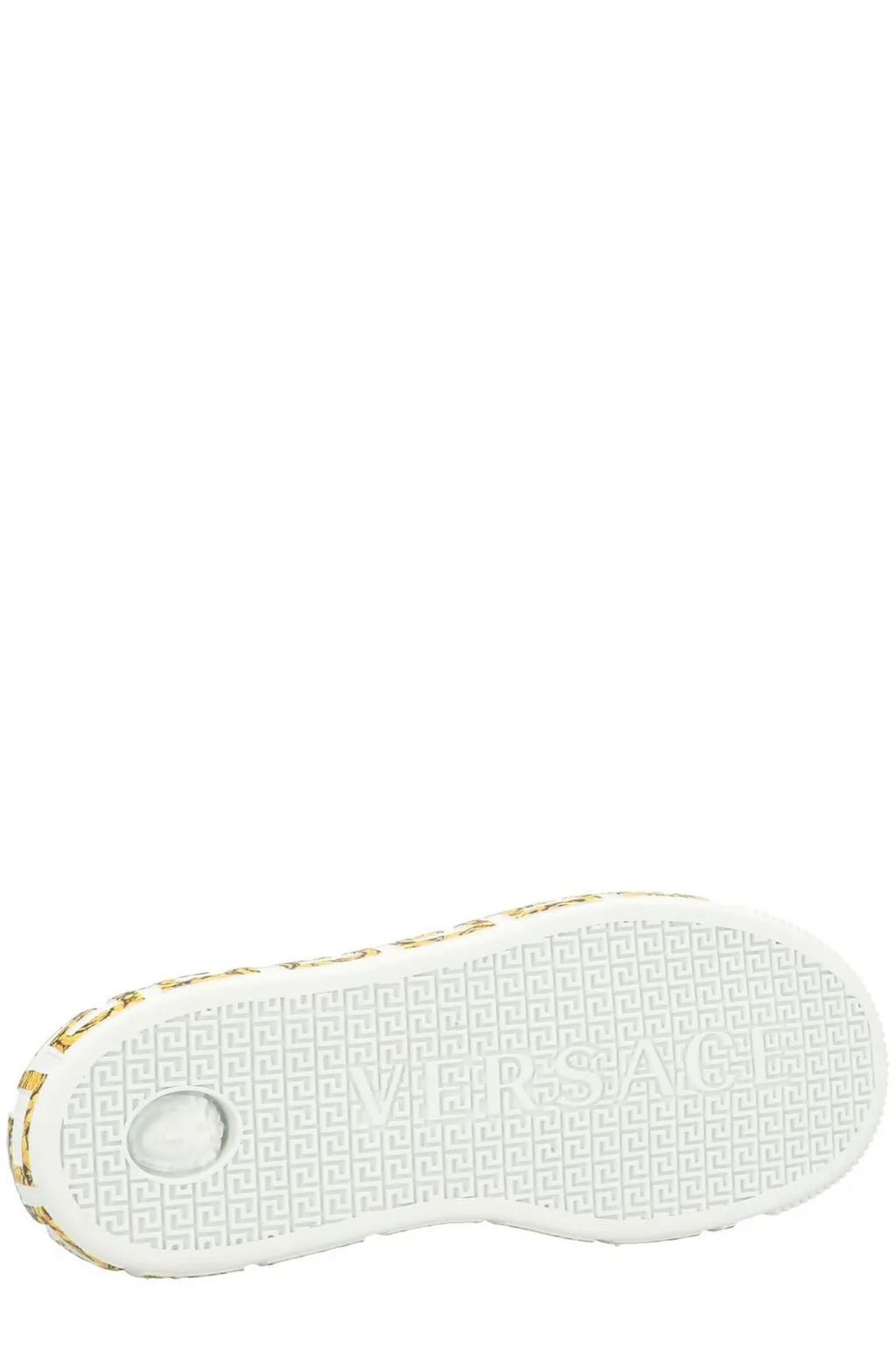 Versace Kids Round Toe Lace-Up Sneakers
