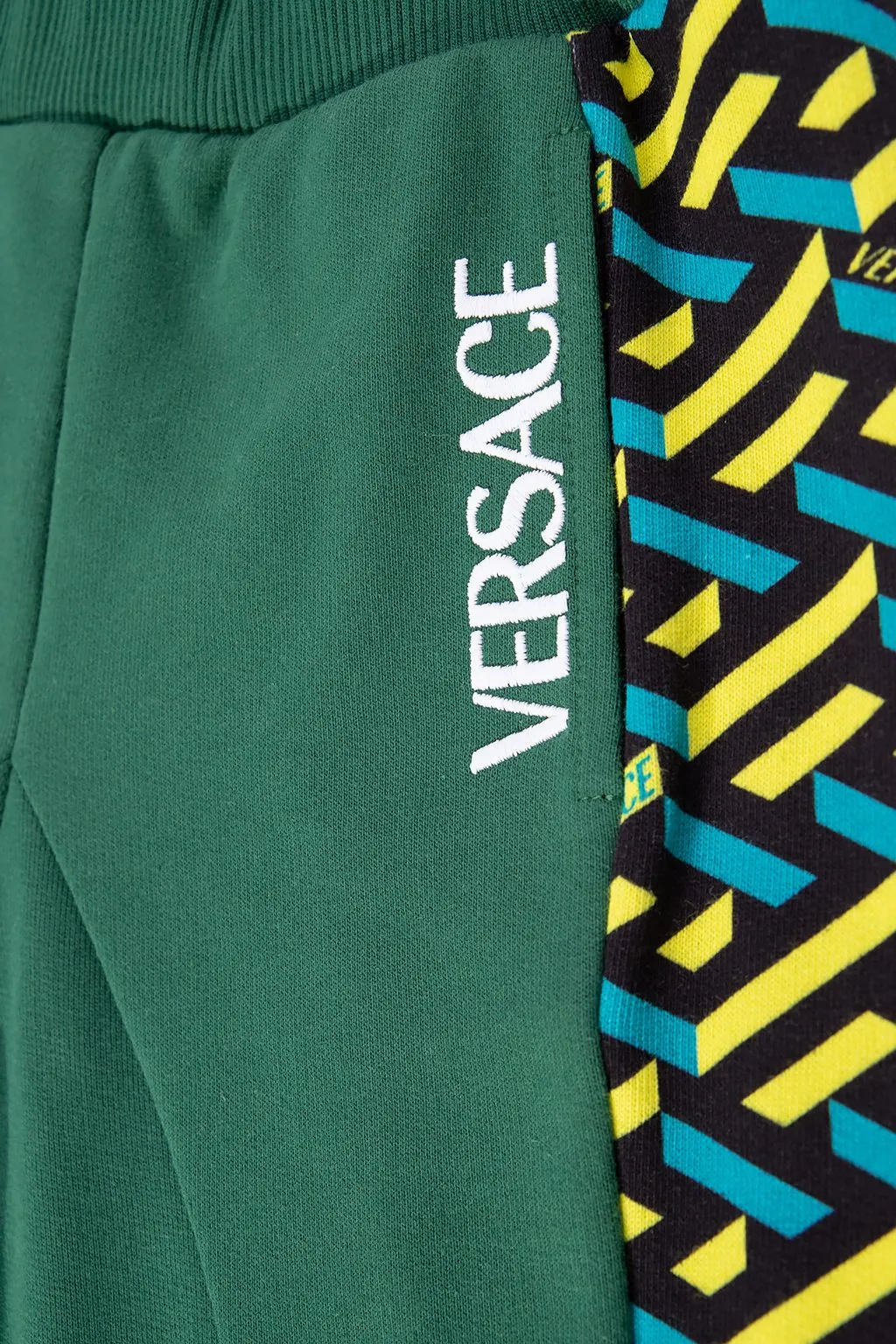 Versace Kids Logo Embroidered Track Trousers