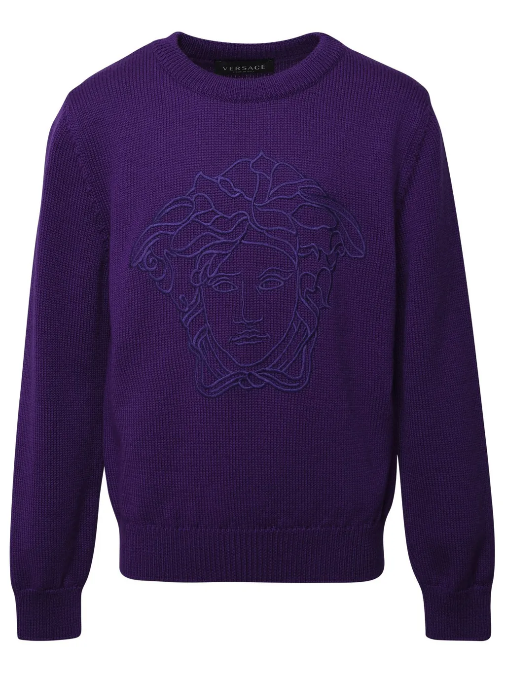 Versace Kids Medusa Head Motif Embroidered Crewneck Jumper