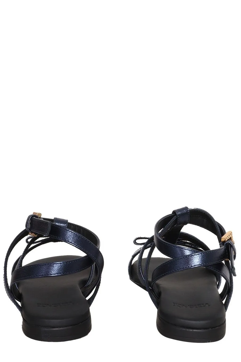 Versace Kids Bow Detailed Ankle Strap Sandals