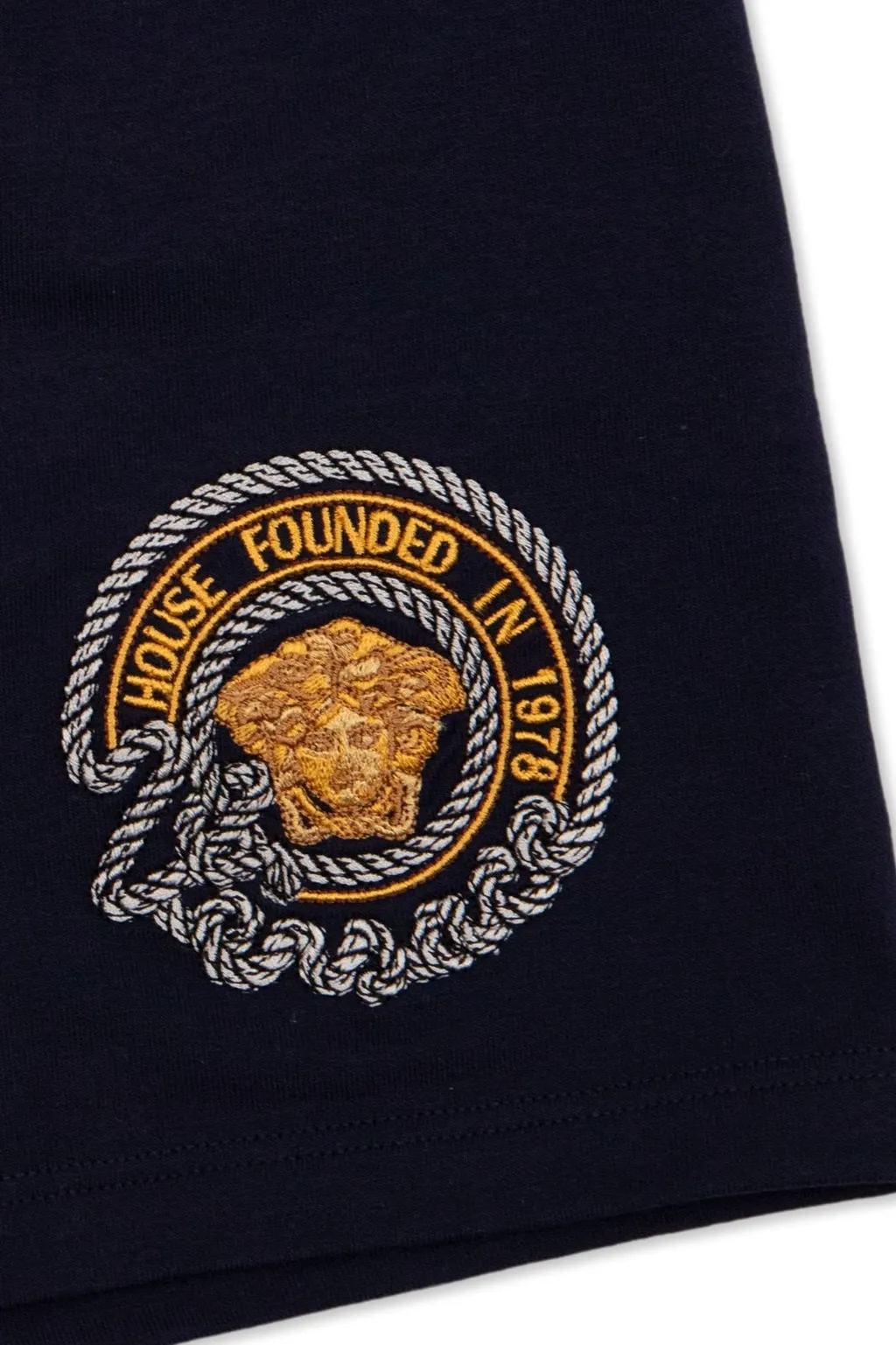 Versace Kids Medusa Head-Embroidered Stretched Shorts