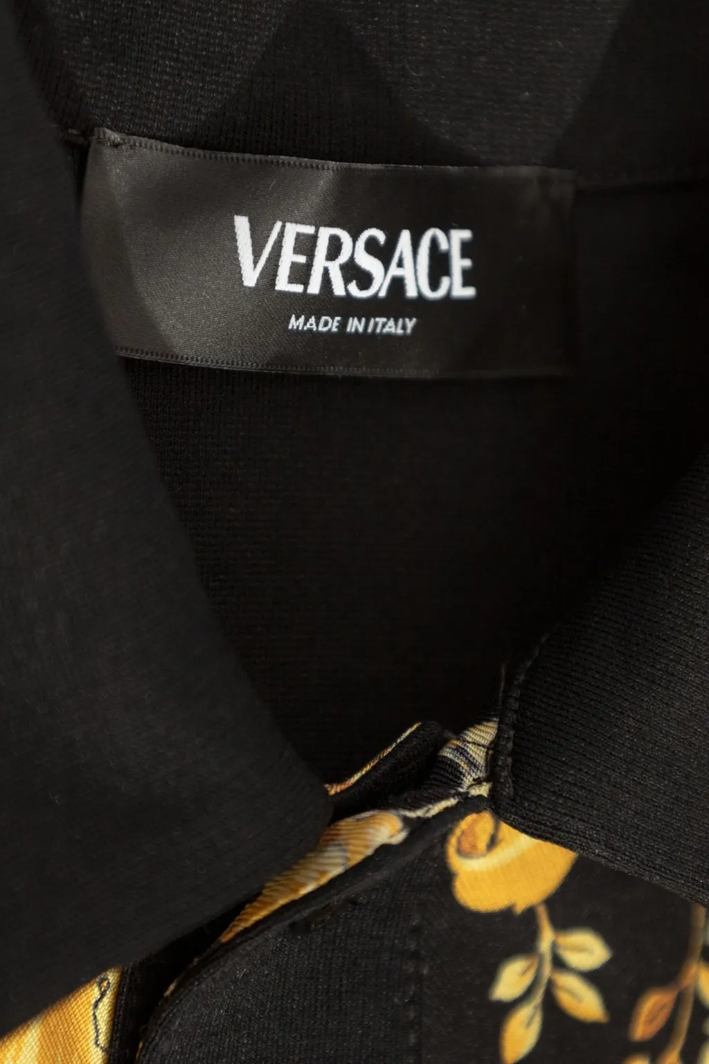 Versace Kids Barocco Printed Straight Hem Shirt