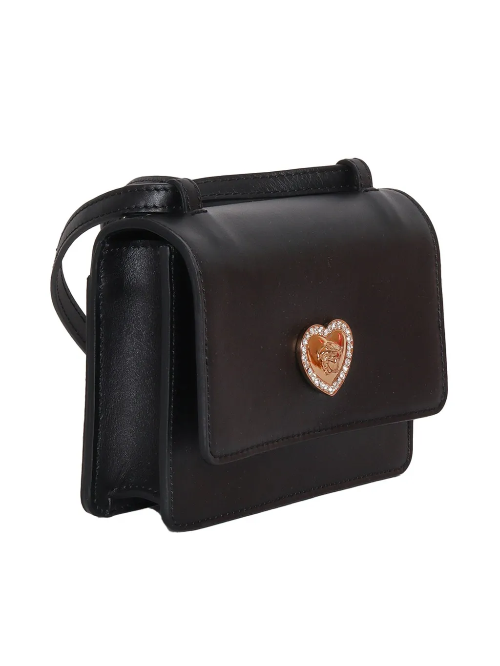 Versace Kids Medusa Head Plaque Strapped Shoulder Bag
