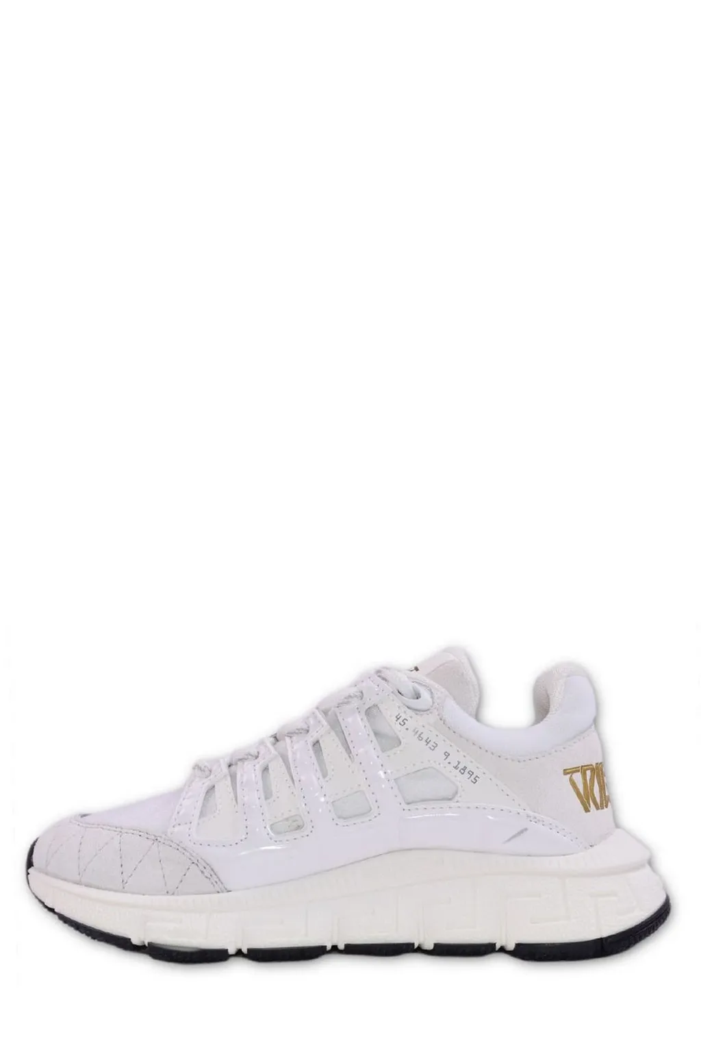Versace Kids Logo Patch Lace-Up Sneakers