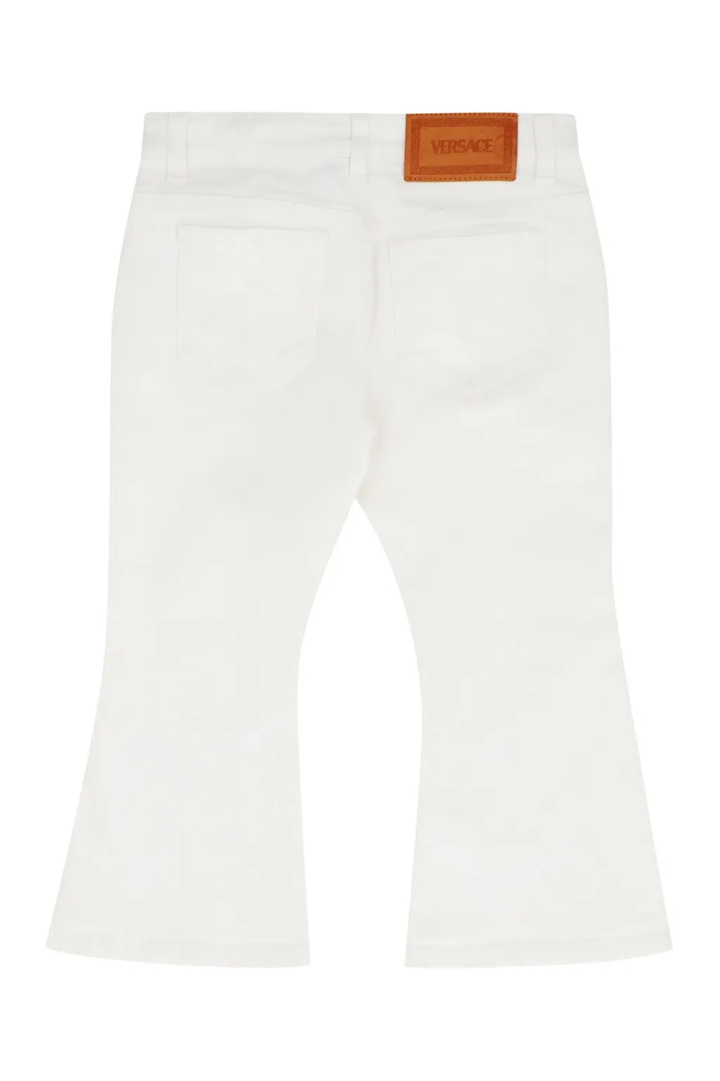 Versace Kids Logo Patch Flared Jeans