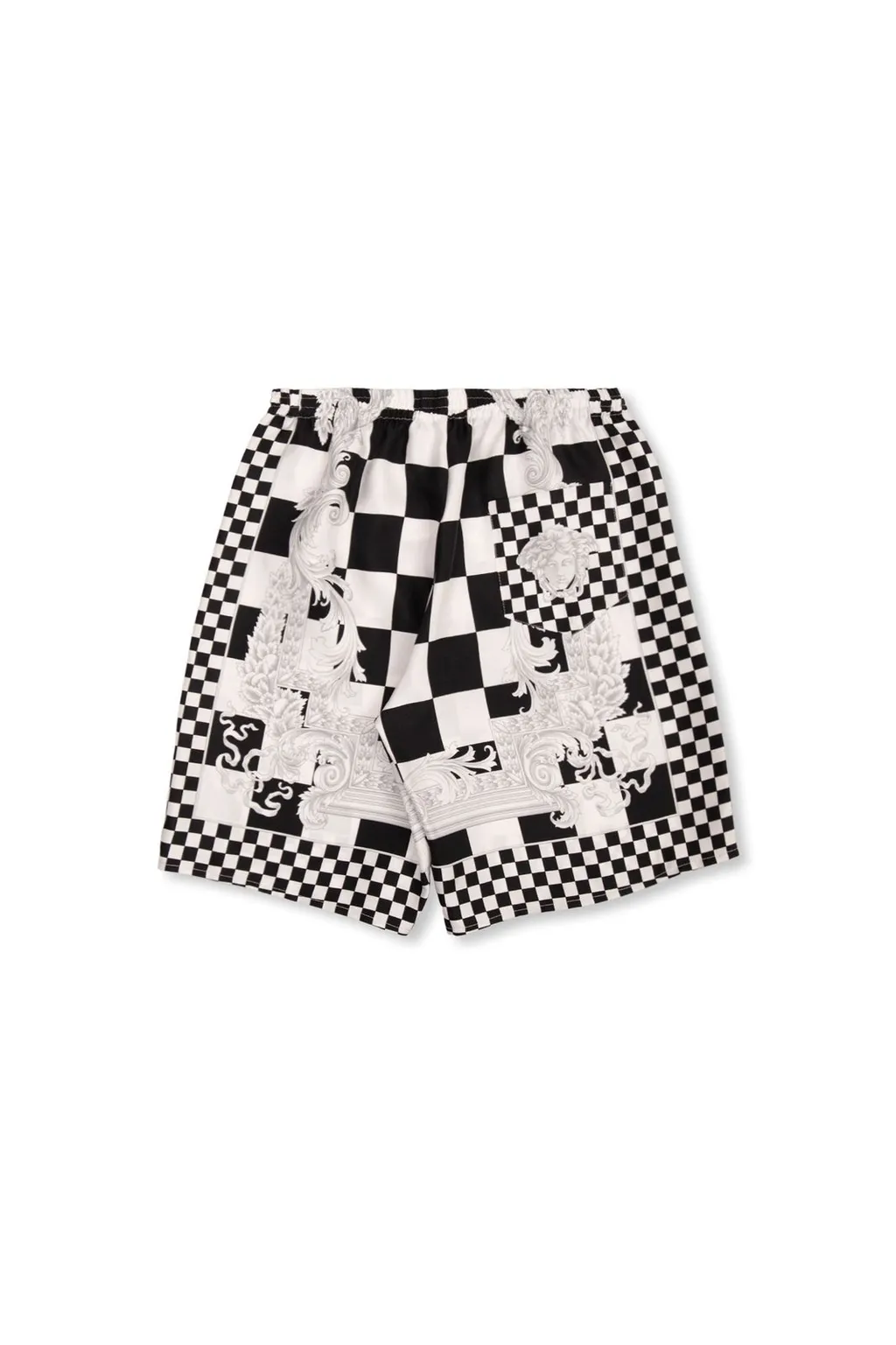 Versace Kids Medusa Printed Elastic Waist Shorts