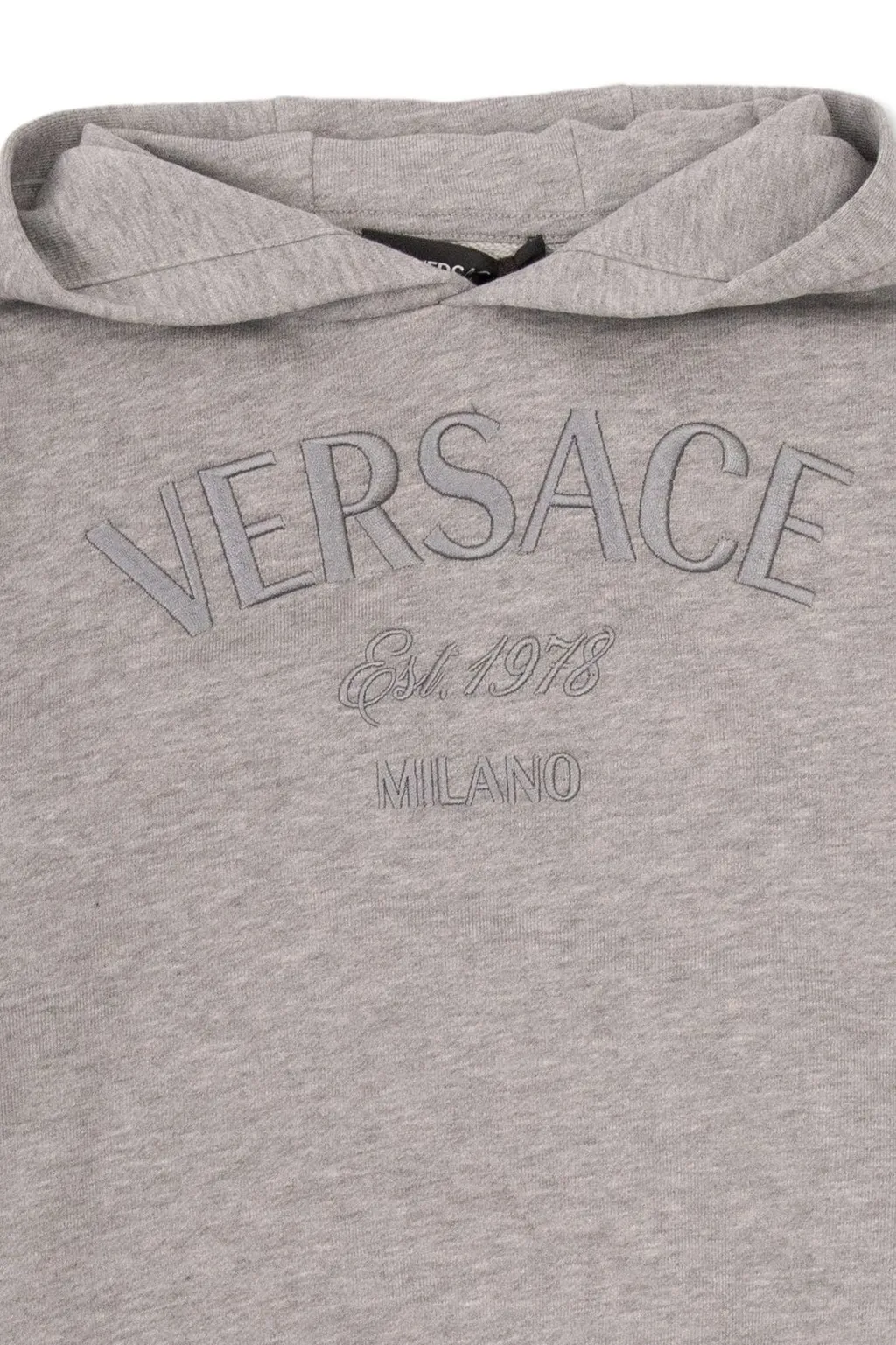 Versace Kids Logo Embroidered Hoodie