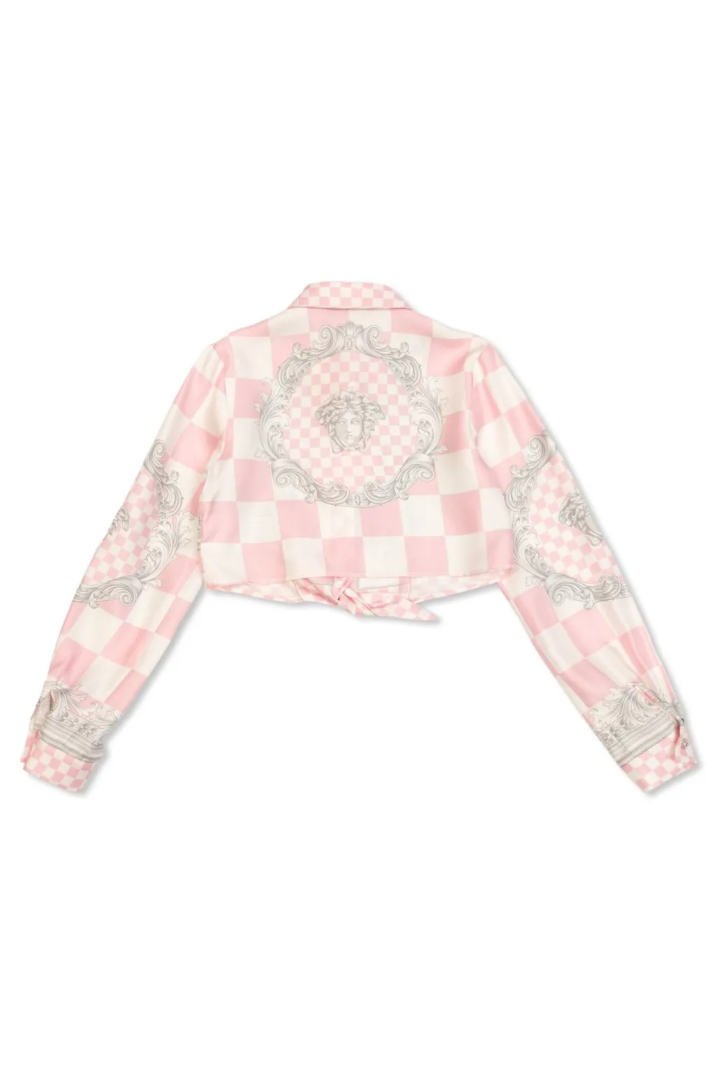 Versace Kids Medusa Printed Checked Shirt