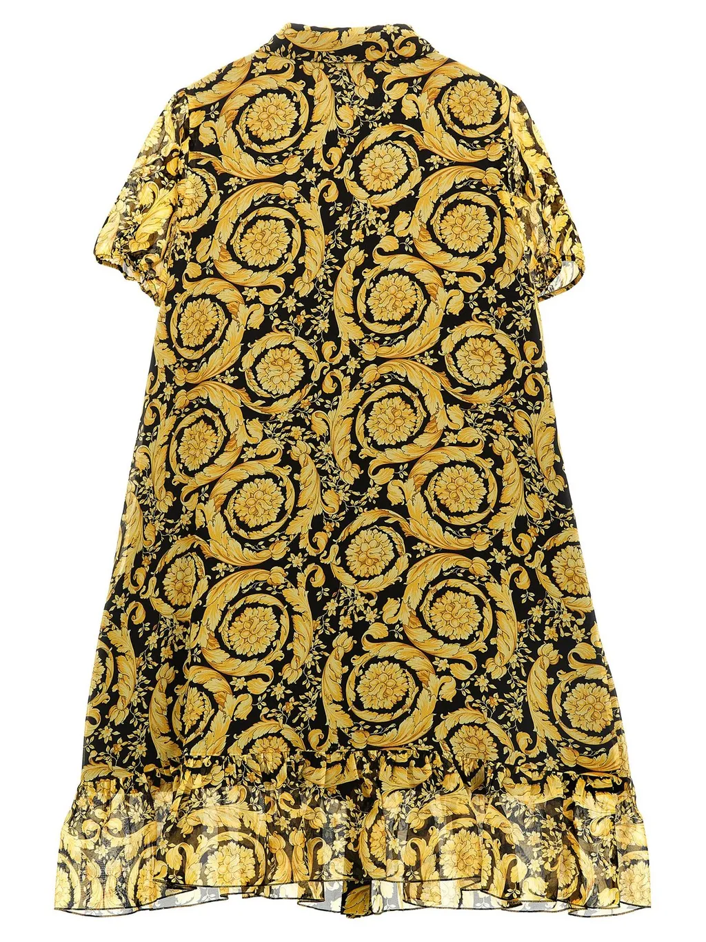 Versace Kids Barocco-Printed A-Line Dress