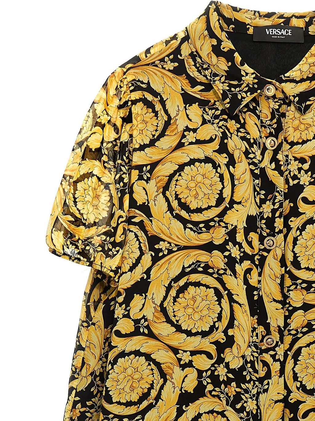 Versace Kids Barocco-Printed A-Line Dress