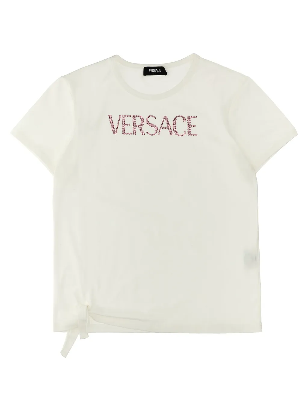 Versace Kids Logo-Embellished Crewneck T-Shirt