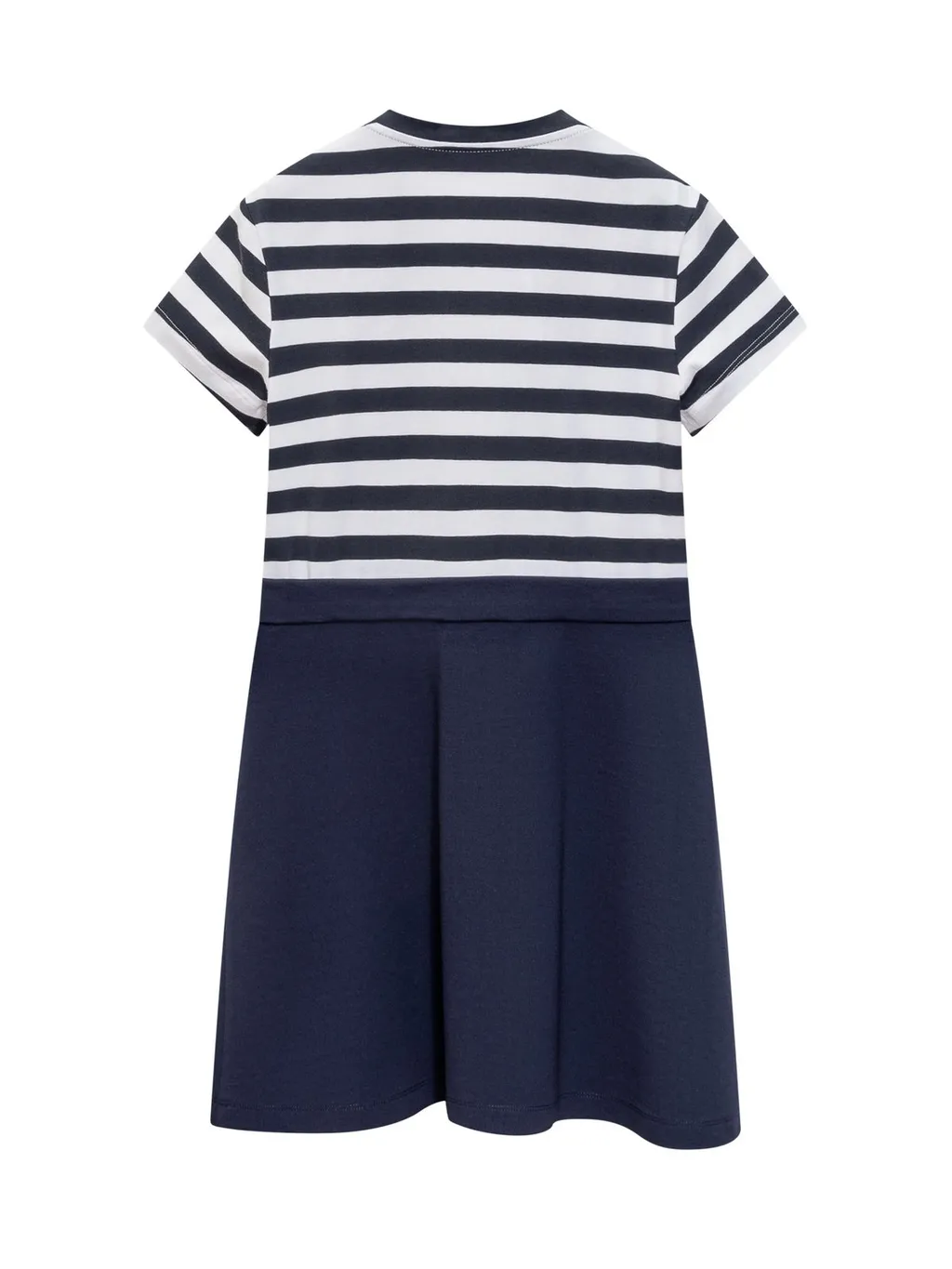 Versace Kids Logo Printed Striped T-Shirt Dress