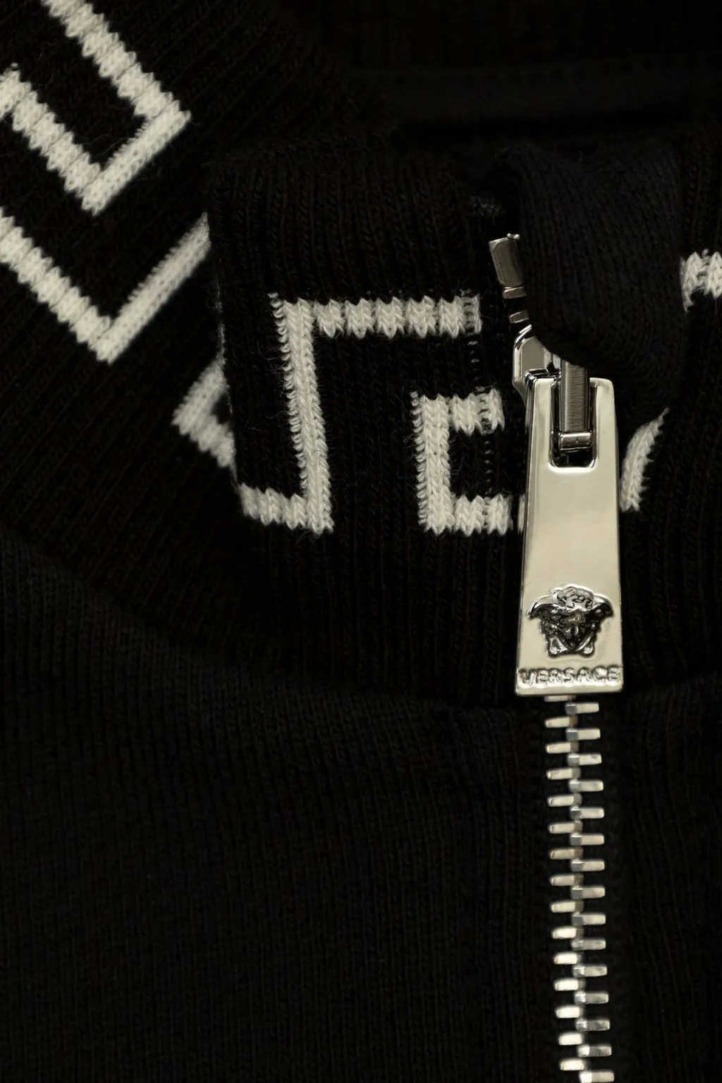 Versace Kids Greca Detailed Mock Neck Sweatshirt