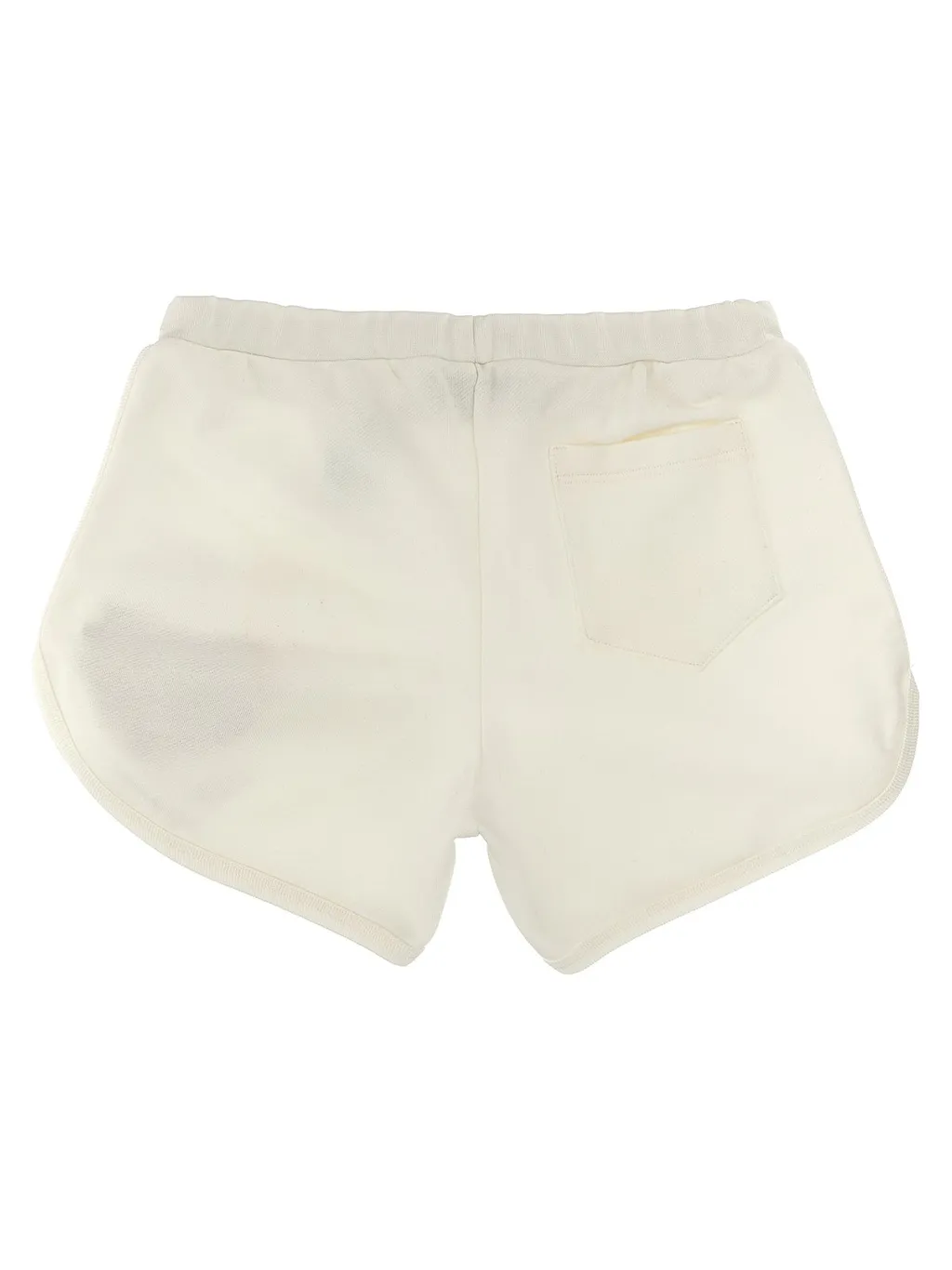 Versace Kids Heart Logo-Embroidered Curved Hem Shorts