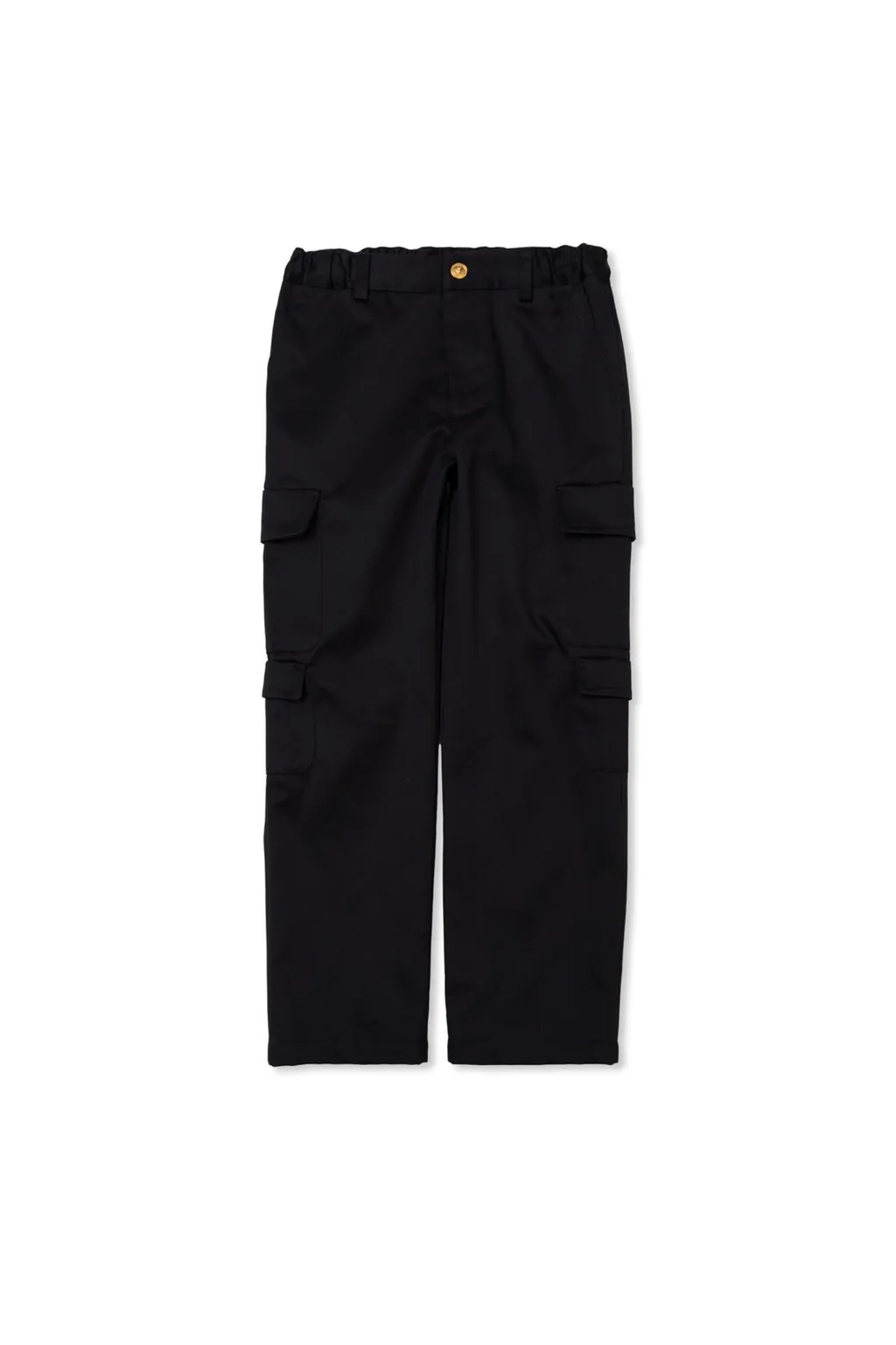 Versace Kids Gabardine Straight-Leg Cargo Trousers