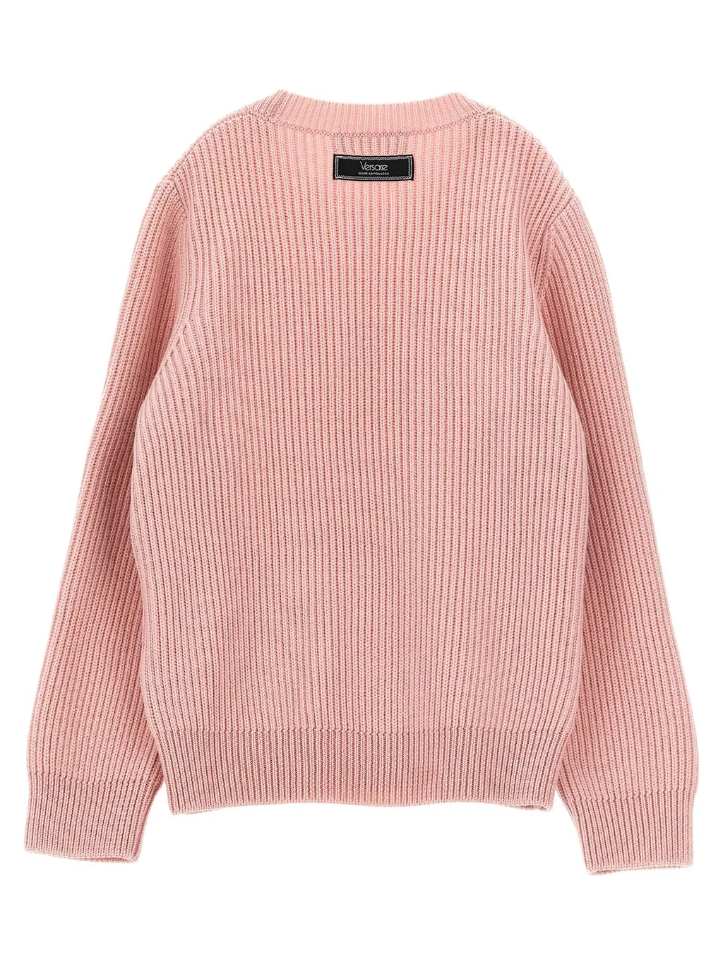 Versace Kids 1978 Logo Embroidered Ribbed-Knit Jumper