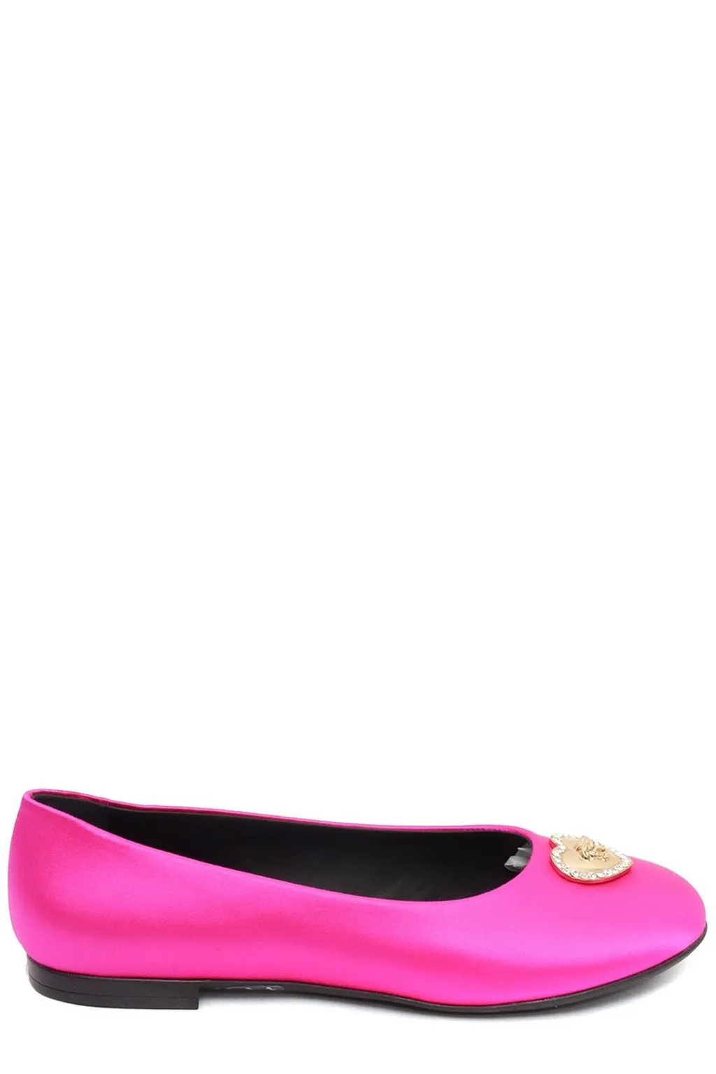 Versace Kids Medusa Head Plaque Ballerina Shoes