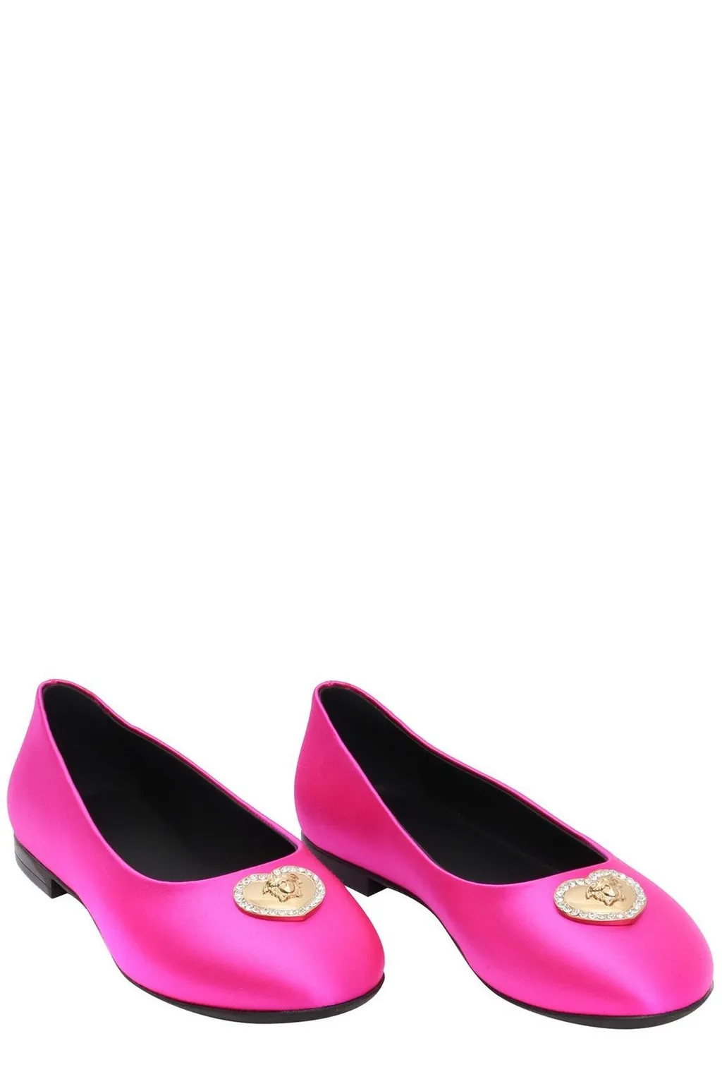 Versace Kids Medusa Head Plaque Ballerina Shoes