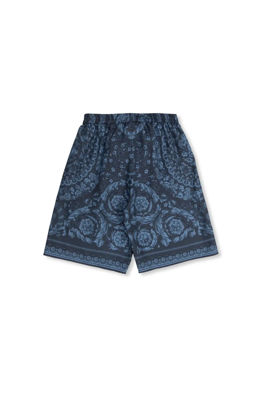Versace Kids Barocco Printed Twill Shorts