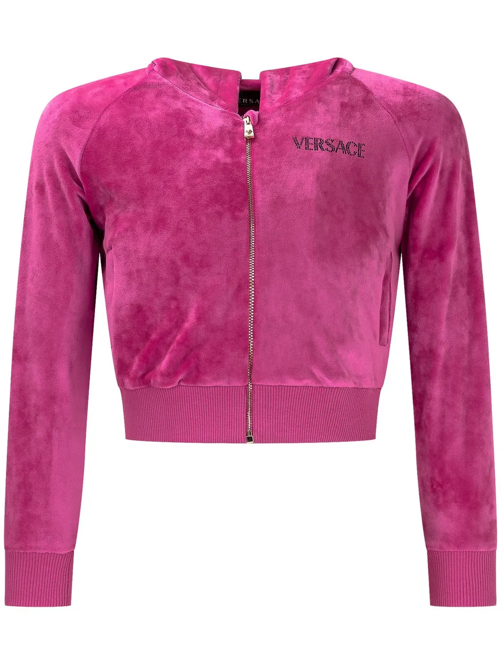 Versace Kids Medusa Head Logo-Embellished Zip-Up Hoodie