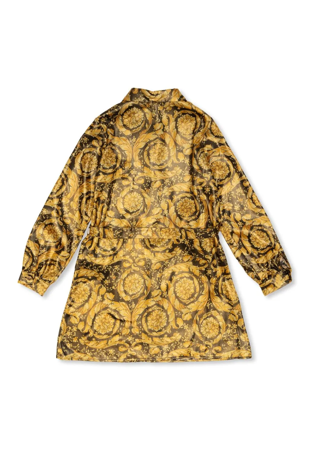 Versace Kids Barocco-Printed Straight Hem Shirt Dress