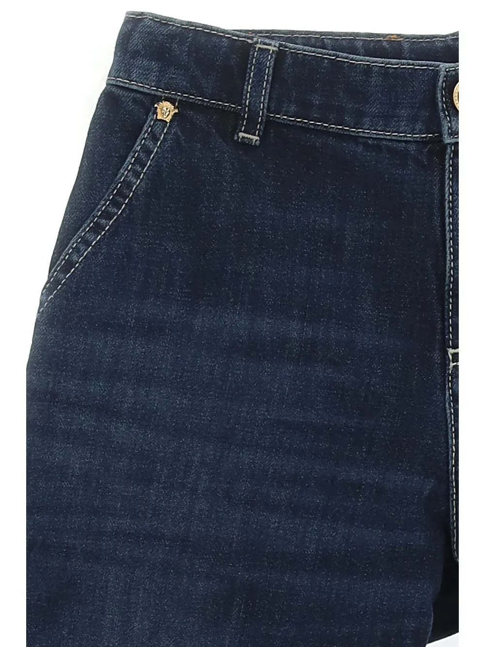 Versace Kids Logo-Embroidered Straight-Leg Slim-Fit Jeans