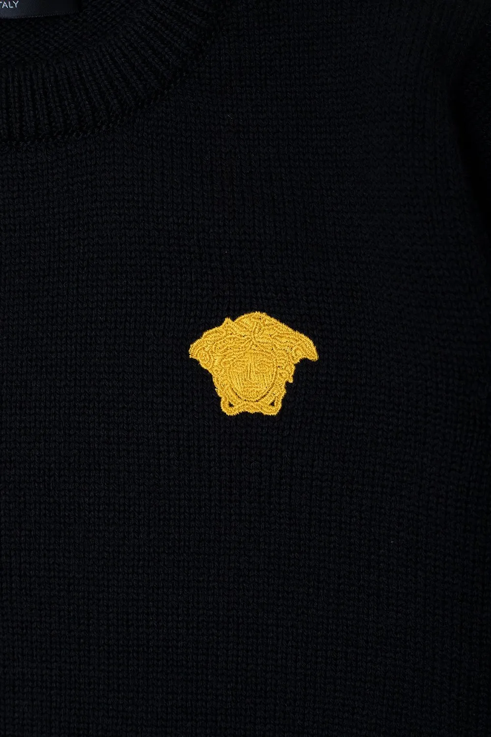 Versace Kids Logo Embroidered Crewneck Jumper
