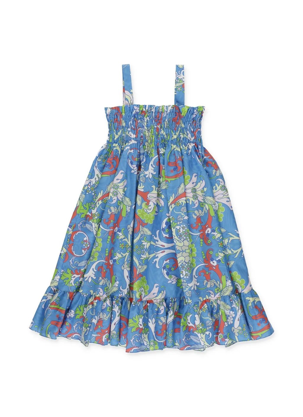 Versace Kids Paisley Printed Sleeveless Flared Dress
