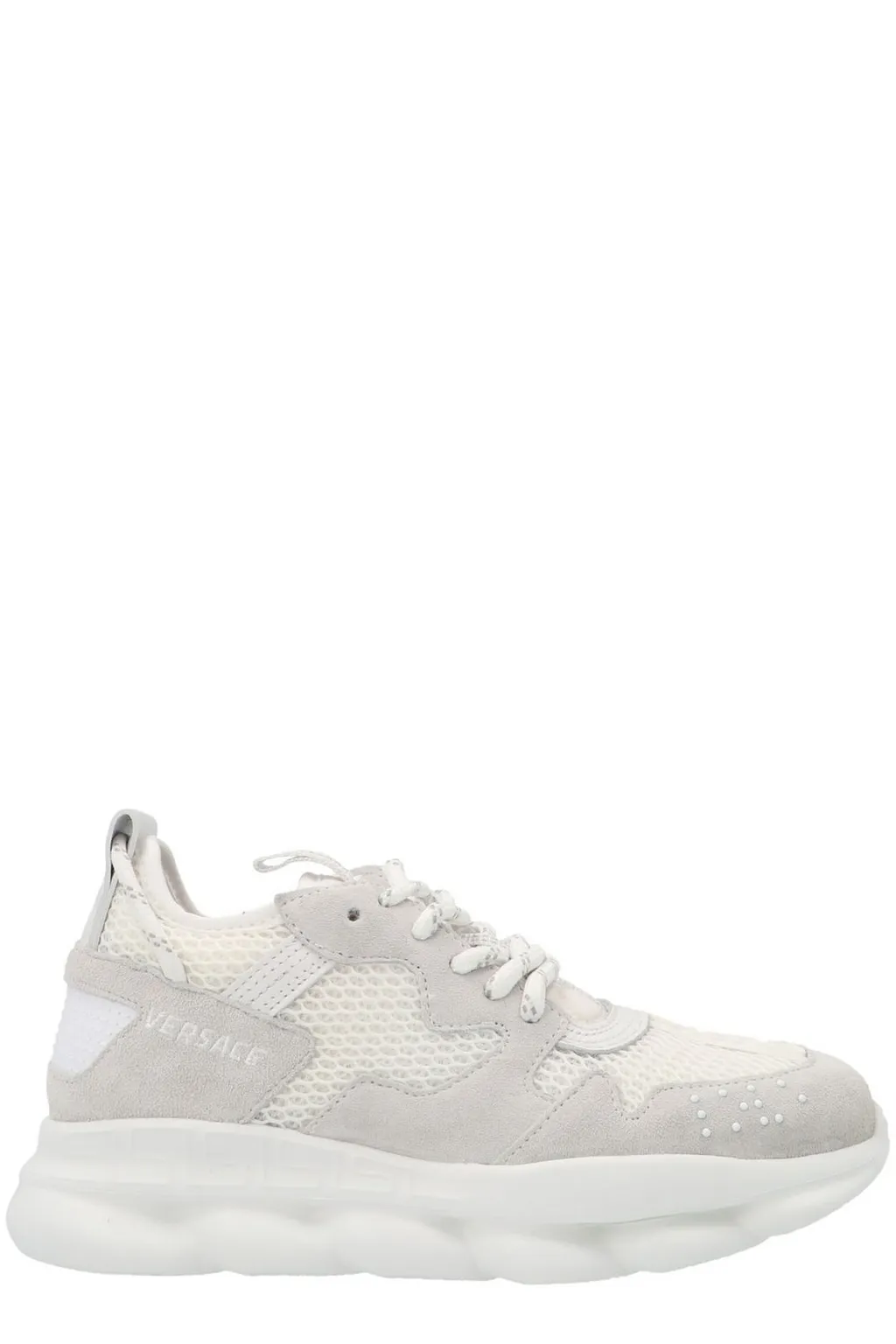Versace Kids Chain Reaction Lace-Up Sneakers