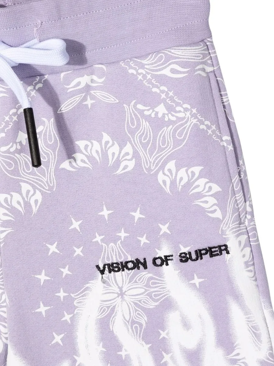 Vision Of Super Kids Bandana Print Shorts