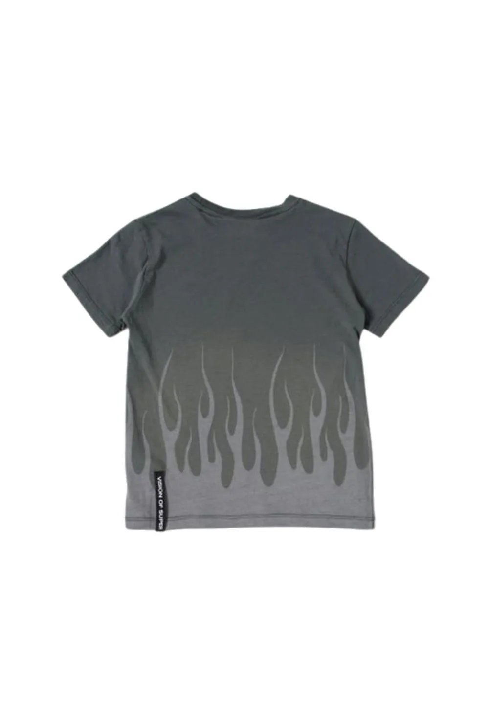 Vision Of Super Kids Flame Printed T-Shirt