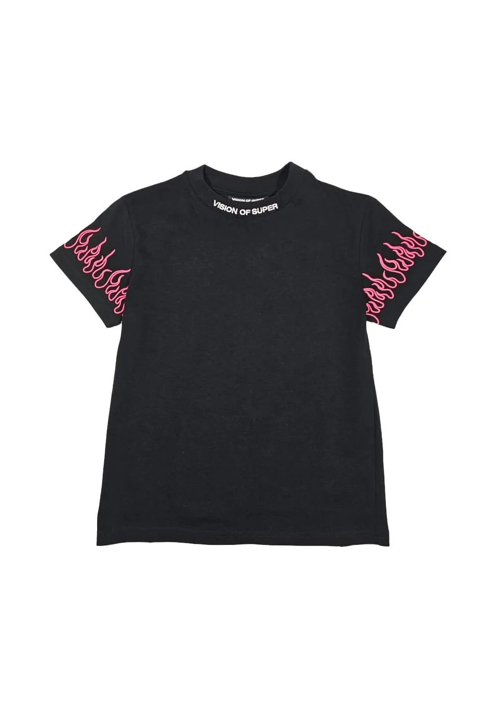Vision Of Super Kids Flame Printed T-Shirt