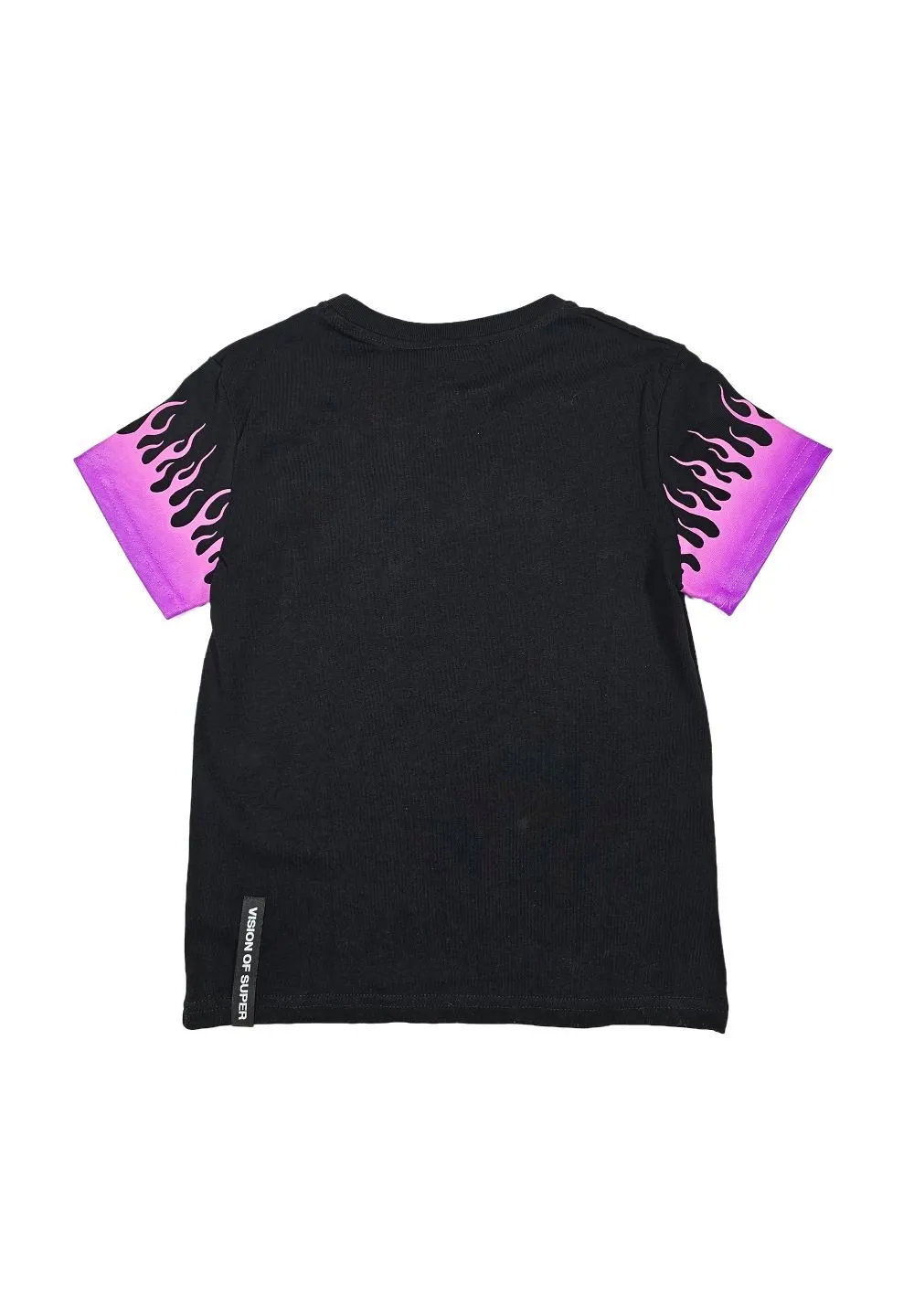 Vision Of Super Kids Flame Printed T-Shirt