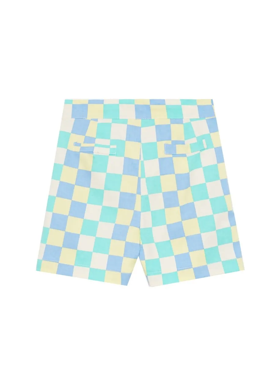 Weekend House Kids Checkered Bermuda