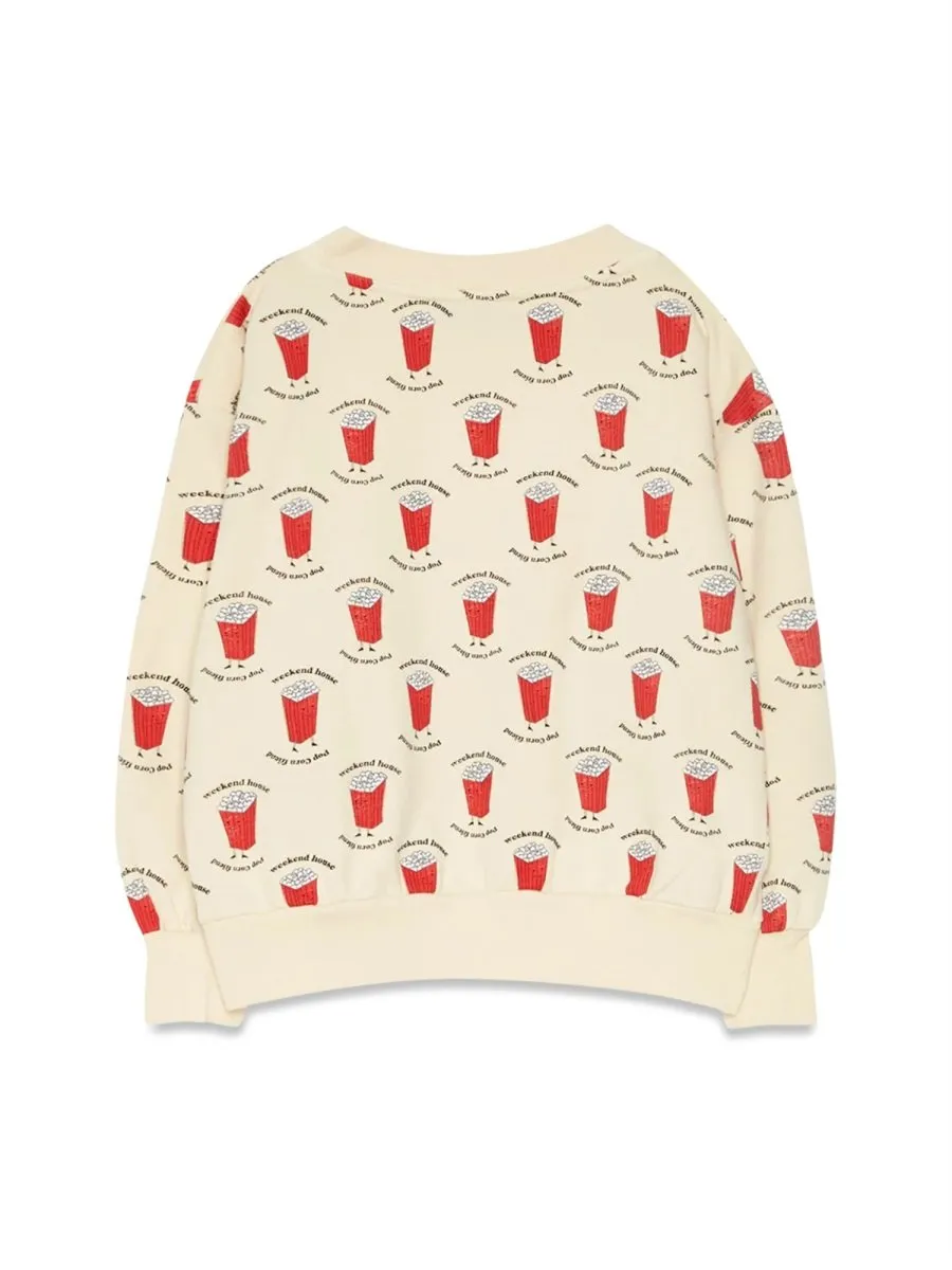 Weekend House Kids Popcorn Pattern Sweatshirt