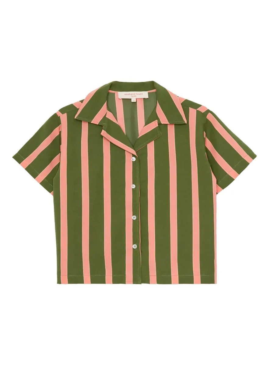 Weekend House Kids Striped Button-Up Shirt