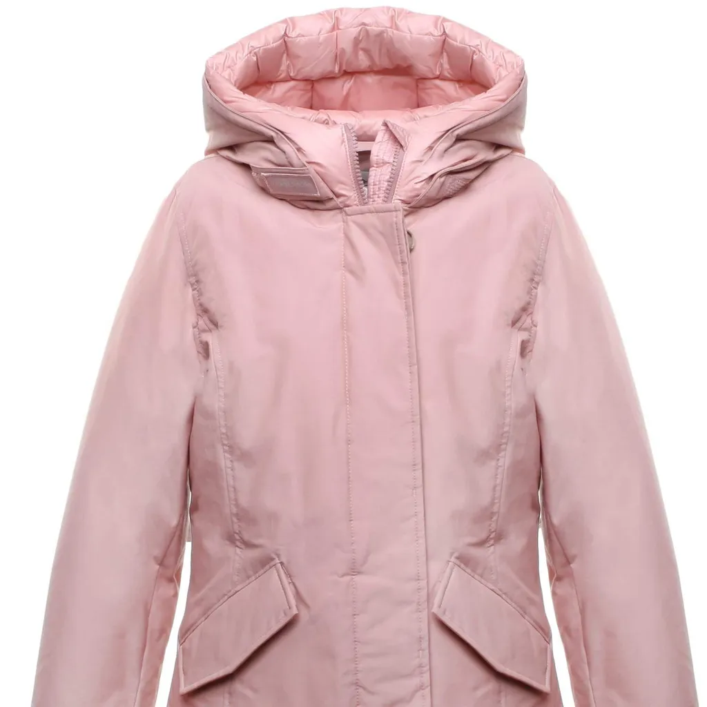 Woolrich Kids Logo Patch Hooded Parka