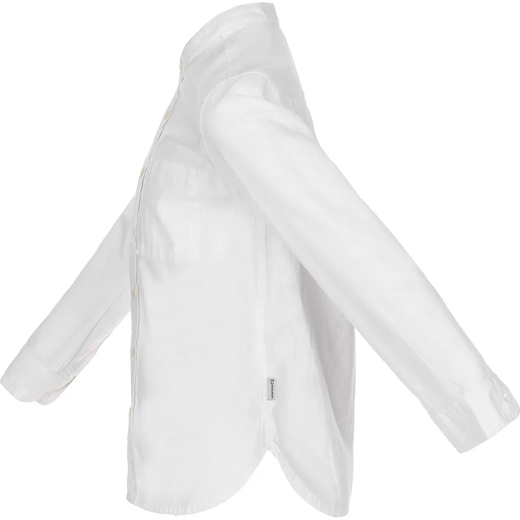 Woolrich Kids Curved Hem Shirt