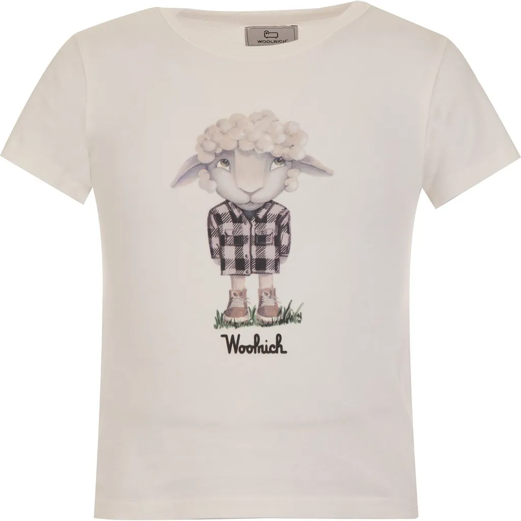 Woolrich Kids Cartoon-Printed Crewneck T-Shirt