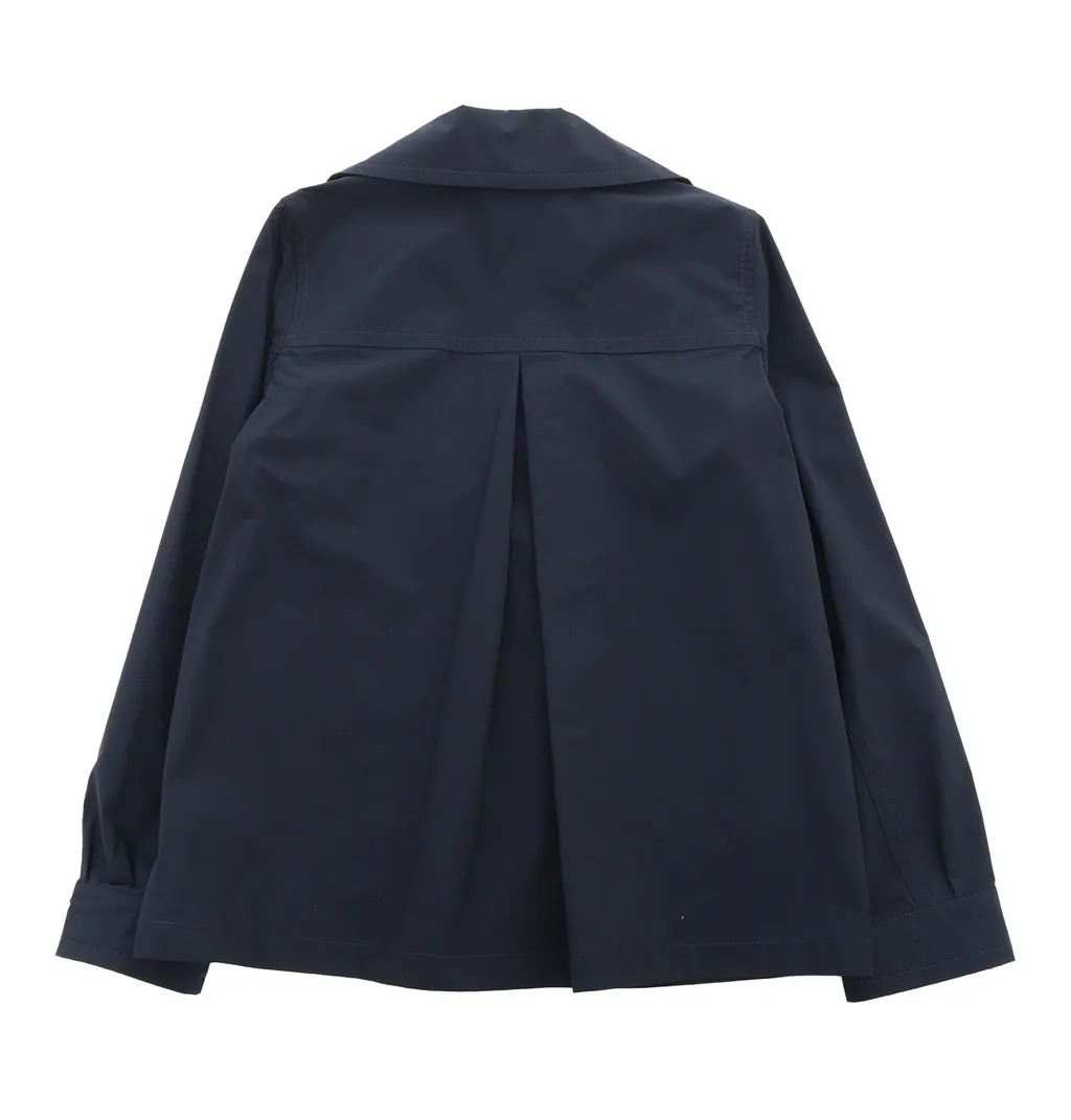 Woolrich Kids Summer Double-Breasted Long-Sleeved Peacoat