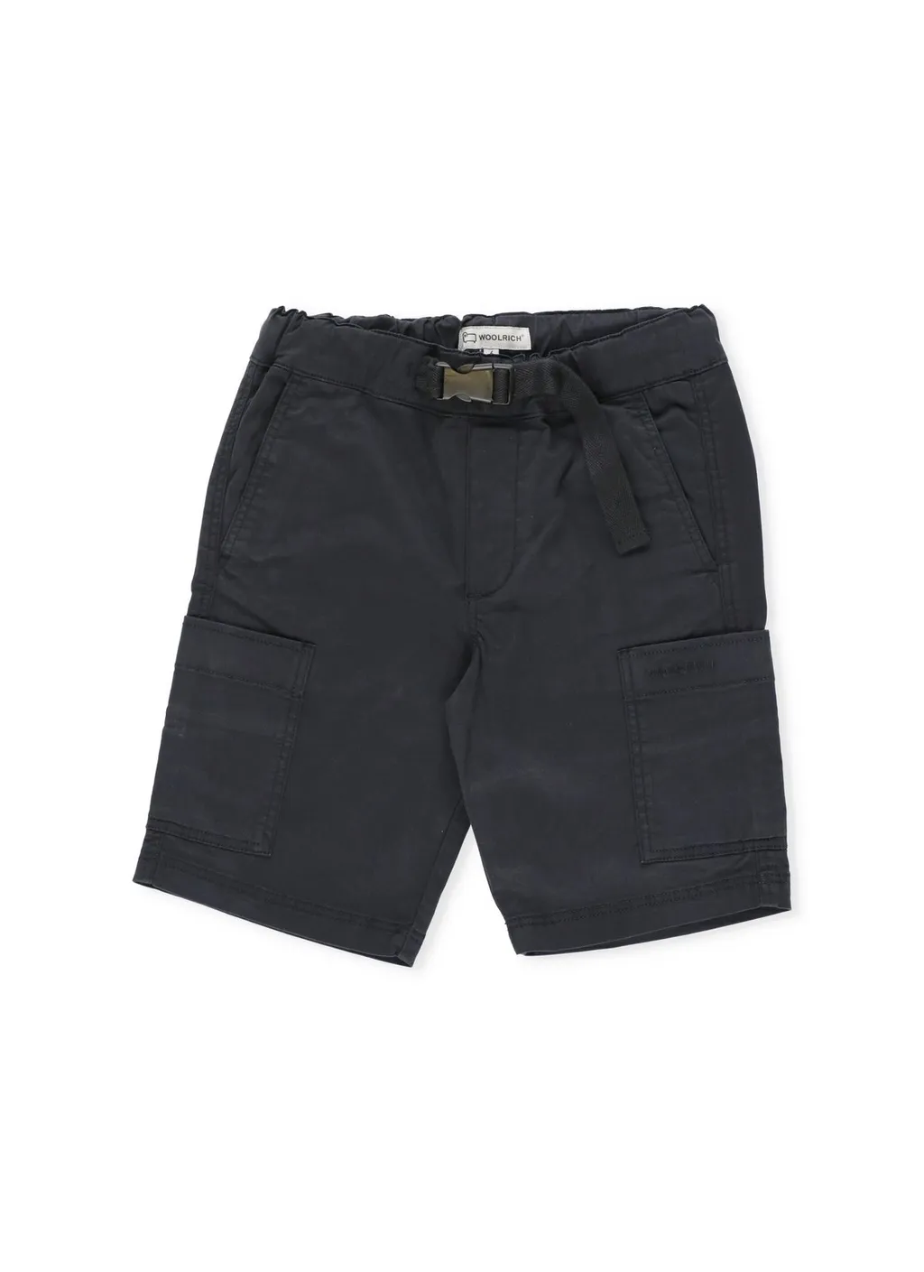 Woolrich Kids Elastic Waist Twill Bermuda Shorts