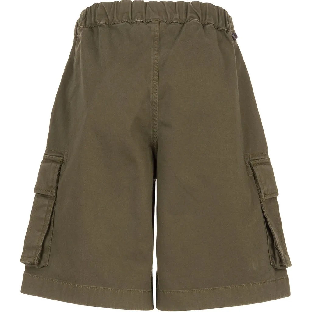 Woolrich Kids Logo-Detailed Belted Waist Cargo Shorts