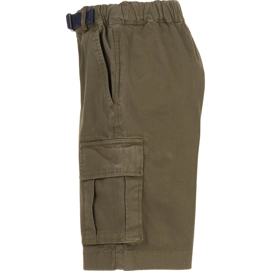 Woolrich Kids Logo-Detailed Belted Waist Cargo Shorts