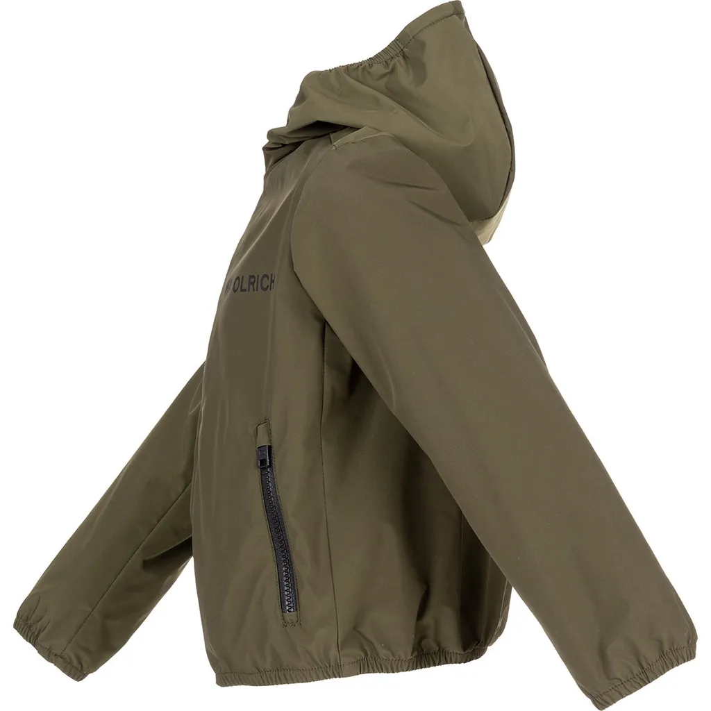 Woolrich Kids Ryker Logo Printed Hooded Jacket