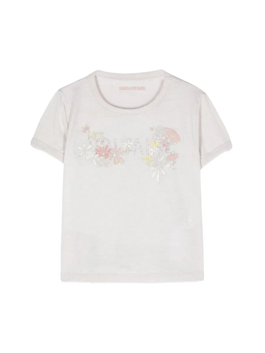 Zadig&Voltaire Floral Embellished Tee