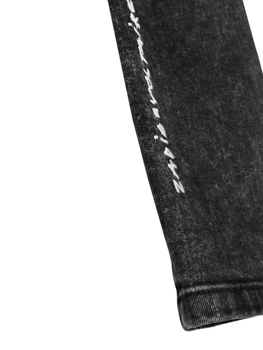 Zadig & Voltaire Kids Denim Back Lace Jeans