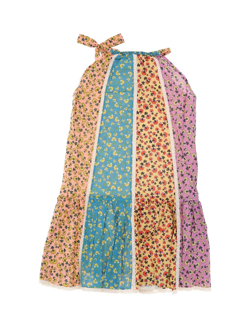 Zimmermann Kids Floral-Printed Self-Tied Ruffled Dress