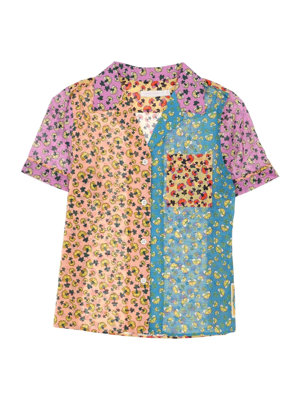 Zimmermann Kids Tiggy Floral-Printed Buttoned Beach Shirt