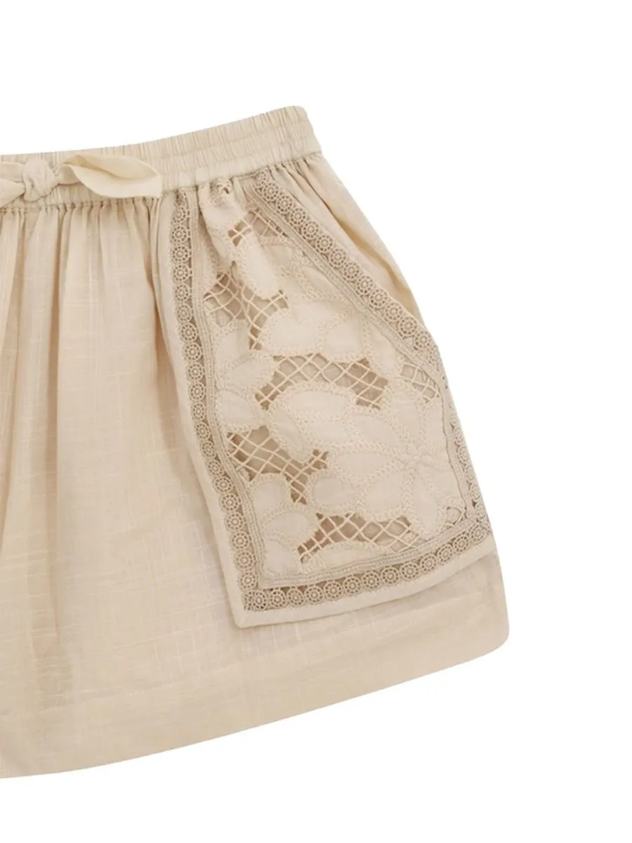 Zimmermann Kids Lace-Trimmed Shorts