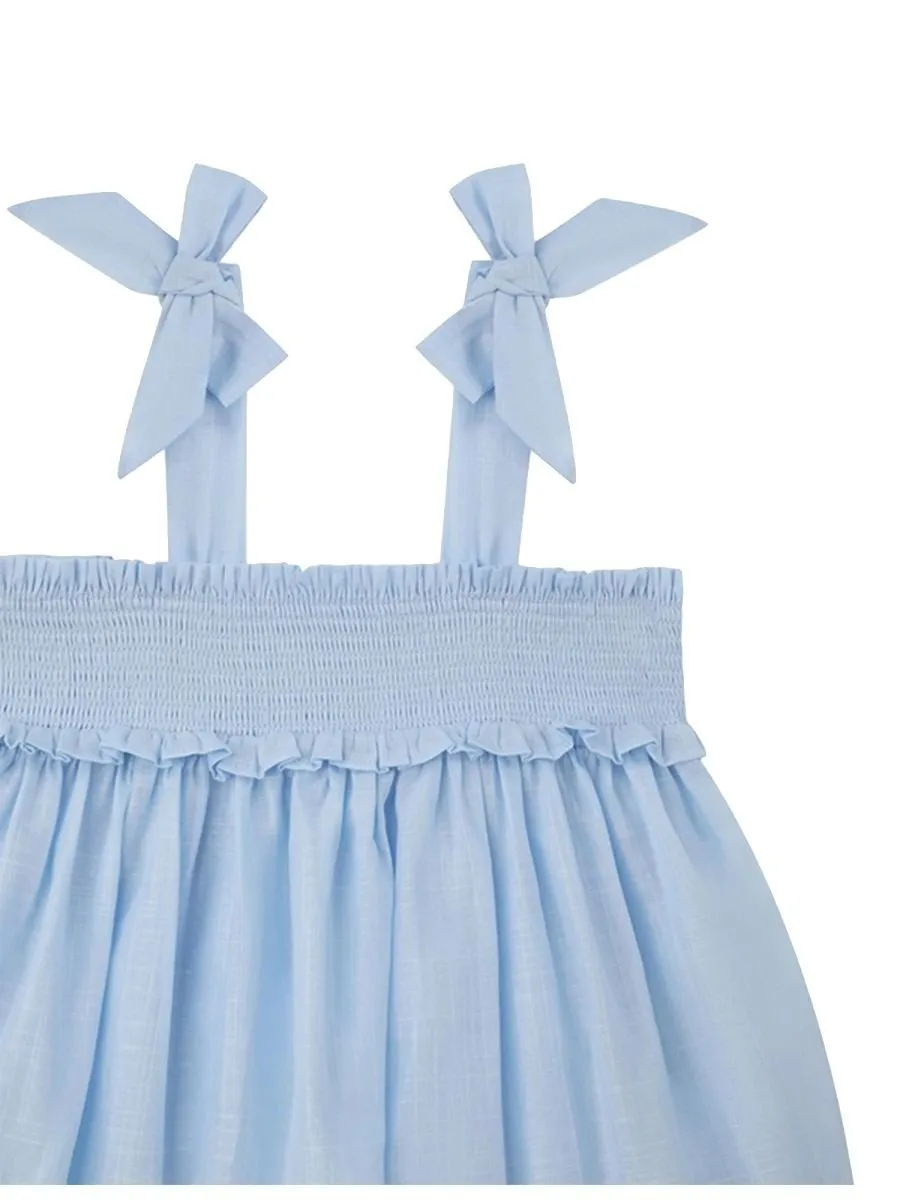 Zimmermann Kids Embroidered Smocked Top